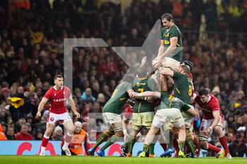 2021-11-06 - Eben Etzebeth of South Africa during the Autumn Nations Series 2021, rugby union test match between Wales and South Africa on November 6, 2021 at Principality Stadium in Cardiff, Wales - WALES VS SOUTH AFRICA - TEST MATCH - RUGBY