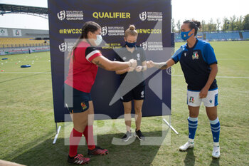 2021-09-25 - Manuela Furlan (Italy) and Laura Delgado Duenas (Spain) - RUGBY WOMEN'S WORLD CUP 2022 QUALIFICATION - ITALY VS SPAIN - WORLD CUP - RUGBY
