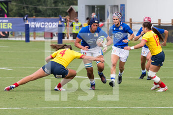 2021-09-25 - Ilaria Arrighetti (Italy) carries the ball - RUGBY WOMEN'S WORLD CUP 2022 QUALIFICATION - ITALY VS SPAIN - WORLD CUP - RUGBY
