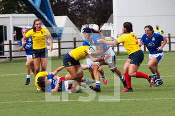 2021-09-25 - Giordana Duca (Italy) carries the ball - RUGBY WOMEN'S WORLD CUP 2022 QUALIFICATION - ITALY VS SPAIN - WORLD CUP - RUGBY