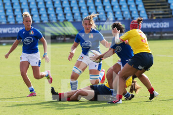 2021-09-25 - italian players in action - RUGBY WOMEN'S WORLD CUP 2022 QUALIFICATION - ITALY VS SPAIN - WORLD CUP - RUGBY