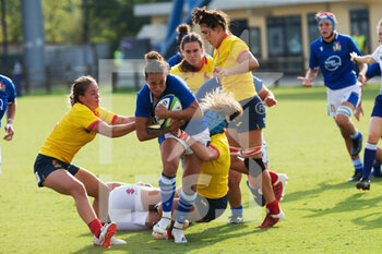 2021-09-25 - Manuela Furlan (Italy) is tackled by spanish players - RUGBY WOMEN'S WORLD CUP 2022 QUALIFICATION - ITALY VS SPAIN - WORLD CUP - RUGBY