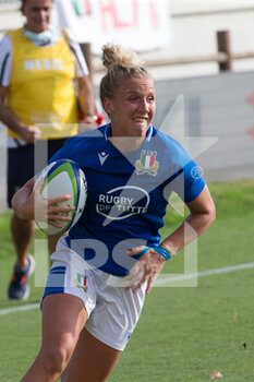 2021-09-25 - Veronica Madia (Italy) runs to score a try
 - RUGBY WOMEN'S WORLD CUP 2022 QUALIFICATION - ITALY VS SPAIN - WORLD CUP - RUGBY