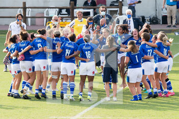 2021-09-25 - Italy celebrates after the victory - RUGBY WOMEN'S WORLD CUP 2022 QUALIFICATION - ITALY VS SPAIN - WORLD CUP - RUGBY