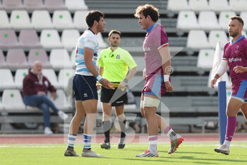 2021-10-16 - discussion Giovanni Montemauri (Lazio Rugby) and Davide Fragnito (FF.OO.Rugby) - FFOO RUGBY VS LAZIO RUGBY - ITALIAN SERIE A ELITE - RUGBY