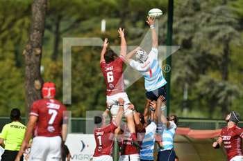 2021-09-25 - touche SS Lazio Rugby 1927 durante SS Lazio Rugby 1927 vs Valorugby Emilia  - LAZIO RUGBY VS VALORUGBY - ITALIAN SERIE A ELITE - RUGBY