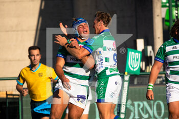 2021-10-16 - Gianmarco Lucchesi (Benetton Treviso) and Callum Edward Braley (Benetton Treviso) - BENETTON RUGBY VS OSPREYS - UNITED RUGBY CHAMPIONSHIP - RUGBY