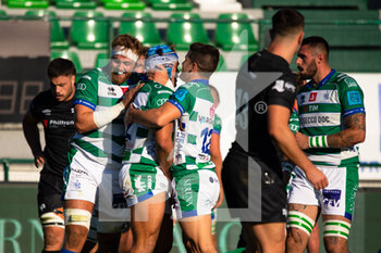 2021-10-16 - Benetton Treviso exultation - BENETTON RUGBY VS OSPREYS - UNITED RUGBY CHAMPIONSHIP - RUGBY