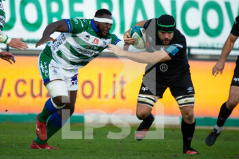 2021-10-16 - Cherif Traorè (Benetton Treviso) and Morgan Morris (Ospreys Rugby) - BENETTON RUGBY VS OSPREYS - UNITED RUGBY CHAMPIONSHIP - RUGBY