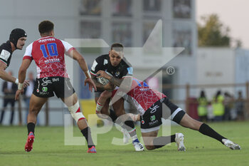2021-09-24 - Pierre Bruno (Zebre) tries to carries on the ball against Lions - ZEBRE RUGBY CLUB VS EMIRATES LIONS - UNITED RUGBY CHAMPIONSHIP - RUGBY