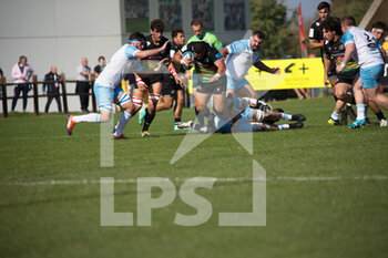 2021-10-16 - player Zebre Parma carries the ball - ZEBRE RUGBY CLUB VS GLASGOW WARRIORS - UNITED RUGBY CHAMPIONSHIP - RUGBY