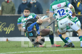 2021-12-24 - pierre bruno (zebre) and monty ioane (Benetton) - ZEBRE RUGBY CLUB VS BENETTON RUGBY - UNITED RUGBY CHAMPIONSHIP - RUGBY
