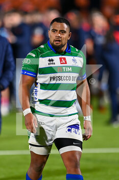 2021-12-03 - Toa Halafihi of Benetton Rugby during the United Rugby Championship, rugby union match between Edinburgh Rugby and Benetton Treviso on December 3, 2021 at DAM Health Stadium in Edinburgh, Scotland - EDINBURGH RUGBY VS BENETTON TREVISO - UNITED RUGBY CHAMPIONSHIP - RUGBY