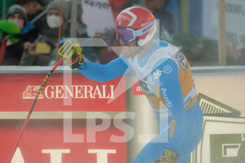2021-12-18 - Mattia Casse (ITA) at the finish line. - 2021 FIS SKI WORLD CUP - MEN'S DOWNHILL - ALPINE SKIING - WINTER SPORTS