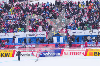 2021-12-11 - 11.12.2021, St. Moritz, St. Moritz, FIS Ski World Cup Women: St. Moritz, Fan’s celebrates Wendy Holdener (Switzerland) - 2021 FIS SKI WORLD CUP WOMEN: ST. MORITZ - ALPINE SKIING - WINTER SPORTS
