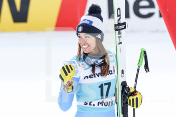 2021-12-12 - 12.12.2021, St. Moritz, St. Moritz, FIS Ski World Cup Women: St. Moritz, Elena Curtoni (Italy) second place - 2021 FIS SKI WORLD CUP WOMEN - ALPINE SKIING - WINTER SPORTS
