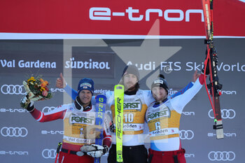 2021-12-18 - Podium DH Val Gardena - 2021 FIS SKI WORLD CUP - MEN'S DOWNHILL - ALPINE SKIING - WINTER SPORTS