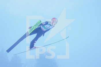 2021-12-18 - 18.12.2021, Engelberg, Gross-Titlis-Schanze, FIS Ski Jumping World Cup Engelberg, Urlich Wohlgenannt AUT jumps from the hill in the fog (in action) - 2021 FIS SKI JUMPING WORLD CUP - NORDIC SKIING - WINTER SPORTS