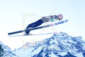 2021-12-18 - 18.12.2021, Engelberg, Gross-Titlis-Schanze, FIS Ski Jumping World Cup Engelberg, Dawid Kubacki POL jumps from the hill (in action) - 2021 FIS SKI JUMPING WORLD CUP - NORDIC SKIING - WINTER SPORTS