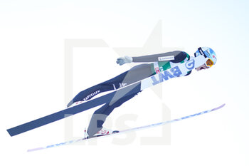 2021-12-18 - 18.12.2021, Engelberg, Gross-Titlis-Schanze, FIS Ski Jumping World Cup Engelberg, Dominik Peter SUI jumps from the hill (in action) - 2021 FIS SKI JUMPING WORLD CUP - NORDIC SKIING - WINTER SPORTS
