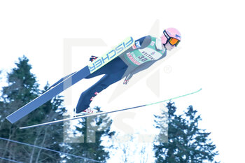 2021-12-18 - 18.12.2021, Engelberg, Gross-Titlis-Schanze, FIS Ski Jumping World Cup Engelberg, Daniel Huber AUT jumps from the hill (in action) - 2021 FIS SKI JUMPING WORLD CUP - NORDIC SKIING - WINTER SPORTS
