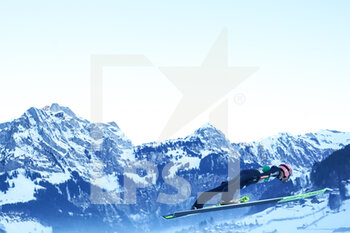 2021-12-18 - 18.12.2021, Engelberg, Gross-Titlis-Schanze, FIS Ski Jumping World Cup Engelberg, Pius Paschke GER jumps from the hill (in action) - 2021 FIS SKI JUMPING WORLD CUP - NORDIC SKIING - WINTER SPORTS