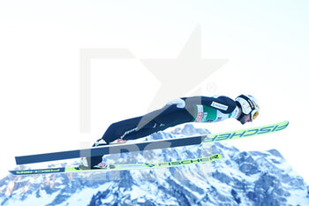 2021-12-18 - 18.12.2021, Engelberg, Gross-Titlis-Schanze, FIS Ski Jumping World Cup Engelberg, Killian Peier SUI jumps from the hill (in action) - 2021 FIS SKI JUMPING WORLD CUP - NORDIC SKIING - WINTER SPORTS