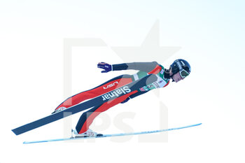 2021-12-18 - 18.12.2021, Engelberg, Gross-Titlis-Schanze, FIS Ski Jumping World Cup Engelberg, Decker Dean USA jumps from the hill (in action) - 2021 FIS SKI JUMPING WORLD CUP - NORDIC SKIING - WINTER SPORTS