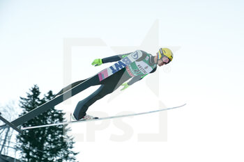 2021-12-18 - 18.12.2021, Engelberg, Gross-Titlis-Schanze, FIS Ski Jumping World Cup Engelberg, Evgeniy Klimov RUS jumps from the hill (in action) - 2021 FIS SKI JUMPING WORLD CUP - NORDIC SKIING - WINTER SPORTS