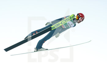 2021-12-18 - 18.12.2021, Engelberg, Gross-Titlis-Schanze, FIS Ski Jumping World Cup Engelberg, Philipp Aschenwald AUT jumps from the hill (in action) - 2021 FIS SKI JUMPING WORLD CUP - NORDIC SKIING - WINTER SPORTS