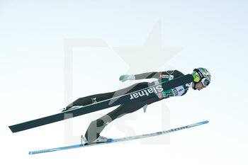2021-12-18 - 18.12.2021, Engelberg, Gross-Titlis-Schanze, FIS Ski Jumping World Cup Engelberg, Lovro Kos SLO jumps from the hill (in action) - 2021 FIS SKI JUMPING WORLD CUP - NORDIC SKIING - WINTER SPORTS