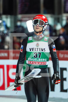 2021-12-18 - December 18, 2021, Engelberg, Gross-Titlis-Schanze, FIS Ski Jumping World Cup Engelberg, Manuel Fetter AUT after landing - 2021 FIS SKI JUMPING WORLD CUP - NORDIC SKIING - WINTER SPORTS