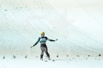 2021-12-18 - December 18, 2021, Engelberg, Gross-Titlis-Schanze, FIS Ski Jumping World Cup Engelberg, Evgeniy Klimov RUS after landing - 2021 FIS SKI JUMPING WORLD CUP - NORDIC SKIING - WINTER SPORTS