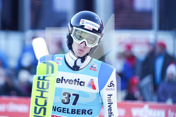2021-12-19 - 19.12.2021, Engelberg, Gross-Titlis-Schanze, FIS Ski Jumping World Cup Engelberg, Gregor Deschwanden (SUI) after the jump, in action - FIS SKI JUMPING WORLD CUP 2021 - NORDIC SKIING - WINTER SPORTS