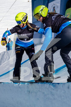 2021-12-18 - Michela Moioli (ITA) and Francesca Gallina (ITA) during training - 2021 SBX WORLD CUP  - SNOWBOARD - WINTER SPORTS