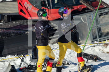 2021-12-18 - Leon Beckhaus (GER) and Umito Kirchwehm (GER) - 2021 SBX WORLD CUP  - SNOWBOARD - WINTER SPORTS
