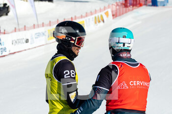2021-12-18 - Cameron Bolton (AUS) and Lucas Eguibar (ESP) - 2021 SBX WORLD CUP  - SNOWBOARD - WINTER SPORTS