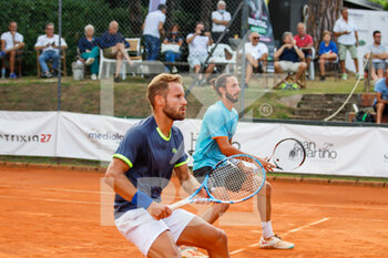 2021-08-27 - Pietro Rondoni and Andrea Basso from Italy during Lesa Cup - LESA CUP 2021 - ITF - INTERNATIONALS - TENNIS