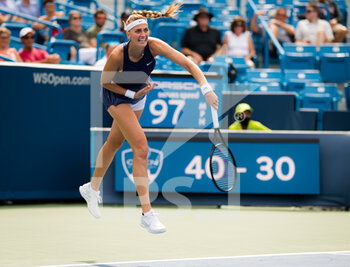 2021-08-16 - Petra Kvitova of the Czech Republic in action during the first round of the 2021 Western & Southern Open WTA 1000 tennis tournament against Madison Keys of the United States on August 16, 2021 at Lindner Family Tennis Center in Cincinnati, USA - Photo Rob Prange / Spain DPPI / DPPI - 2021 WESTERN & SOUTHERN OPEN WTA 1000 TENNIS TOURNAMENT - INTERNATIONALS - TENNIS