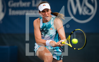 2021-08-16 - Johanna Konta of Great Britain in action during the first round of the 2021 Western & Southern Open WTA 1000 tennis tournament against Karolina Muchova of the Czech Republic on August 17, 2021 at Lindner Family Tennis Center in Cincinnati, USA - Photo Rob Prange / Spain DPPI / DPPI - 2021 WESTERN & SOUTHERN OPEN WTA 1000 TENNIS TOURNAMENT - INTERNATIONALS - TENNIS