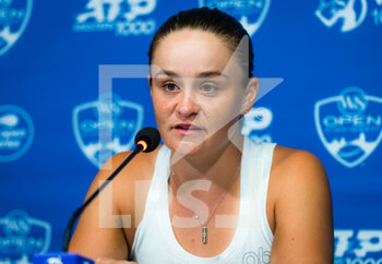 2021-08-19 - Ashleigh Barty of Australia talks to the media after her third round match at the 2021 Western & Southern Open WTA 1000 tennis tournament on August 19, 2021 at Lindner Family Tennis Center in Cincinnati, USA - Photo Rob Prange / Spain DPPI / DPPI - 2021 WESTERN & SOUTHERN OPEN WTA 1000 TENNIS TOURNAMENT - INTERNATIONALS - TENNIS