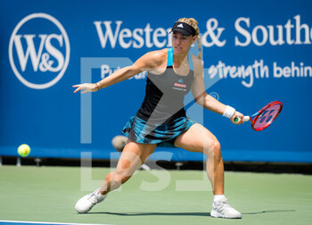 2021-08-20 - Angelique Kerber of Germany in action during her quarter-final match at the 2021 Western & Southern Open WTA 1000 tennis tournament against Petra Kvitova of the Czech Republic on August 20, 2021 at Lindner Family Tennis Center in Cincinnati, USA - Photo Rob Prange / Spain DPPI / DPPI - 2021 WESTERN & SOUTHERN OPEN WTA 1000 TENNIS TOURNAMENT - INTERNATIONALS - TENNIS