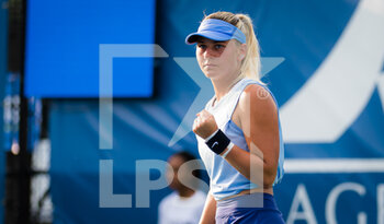2021-08-26 - Marta Kostyuk of Ukraine in action during the quarter-final of the 2021 WTA Chicago Womens Open WTA 250 tennis tournament against Vavara Gracheva of Russia on August 26, 2021 in Chicago, United States - Photo Rob Prange / Spain DPPI / DPPI - 2021 WTA CHICAGO WOMENS OPEN WTA 250 TENNIS TOURNAMENT - INTERNATIONALS - TENNIS