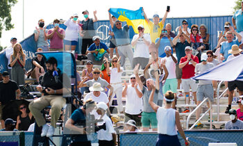 2021-08-27 - Elina Svitolina Fans in action during the semi-final of the 2021 WTA Chicago Womens Open WTA 250 tennis tournament on August 27, 2021 in Chicago, United States - Photo Rob Prange / Spain DPPI / DPPI - 2021 WTA CHICAGO WOMENS OPEN WTA 250 TENNIS TOURNAMENT - INTERNATIONALS - TENNIS