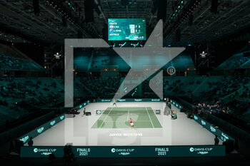 2021-11-25 - The competition field in the PalaAlpitur in Turin - DAVIS CUP FINALS 2021 - STAGE GROUP D - CROATIA VS AUSTRALIA - INTERNATIONALS - TENNIS