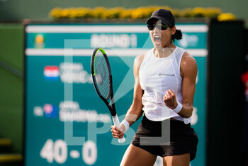 2021-10-06 - Astra Sharma of Australia in action during the first round of the 2021 BNP Paribas Open WTA 1000 tennis tournament against Donna Vekic of Croatia on October 7, 2021 at Indian Wells Tennis Garden in Indian Wells, United States - 2021 BNP PARIBAS OPEN WTA 1000 TENNIS TOURNAMENT - INTERNATIONALS - TENNIS