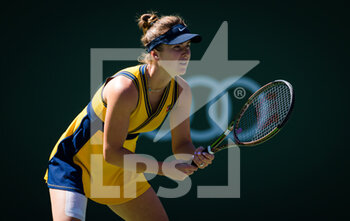 2021-10-09 - Elina Svitolina of the Ukraine in action during the third round at the 2021 BNP Paribas Open WTA 1000 tennis tournament against Sorana Cirstea of Romania on October 10, 2021 at Indian Wells Tennis Garden in Indian Wells, United States - 2021 BNP PARIBAS OPEN WTA 1000 TENNIS TOURNAMENT - INTERNATIONALS - TENNIS