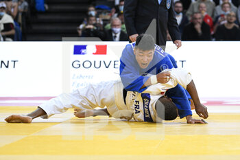 2021-10-17 - Men -81 kg, Bolor-Ochir GERELTUYA bronze medal of Mongolia and wins by ippon over Tizie GNAMIEN of France during the Paris Grand Slam 2021, Judo event on October 17, 2021 at AccorHotels Arena in Paris, France - PARIS GRAND SLAM 2021, JUDO EVENT - INTERNATIONALS - TENNIS