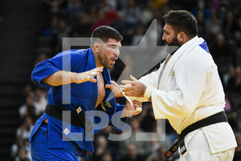 2021-10-17 - Men +100 kg, Cyrille MARET of France Silver medal and Inal TASOEV of Russia compete during the Paris Grand Slam 2021, Judo event on October 17, 2021 at AccorHotels Arena in Paris, France - PARIS GRAND SLAM 2021, JUDO EVENT - INTERNATIONALS - TENNIS