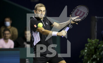 2021-11-01 - Daniel Evans of Great Britain during day 1 of the Rolex Paris Masters 2021, an ATP Masters 1000 tennis tournament on November 1, 2021 at Accor Arena in Paris, France - ROLEX PARIS MASTERS 2021, AN ATP MASTERS 1000 TENNIS TOURNAMENT - INTERNATIONALS - TENNIS